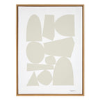 Sylvie Constructed II Neutral Framed Canvas by Statement Goods