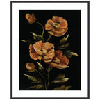 Framed Art Moody Floral 6 by Annie Quigley