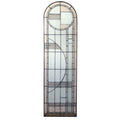 15 Inch W X 54 Inch H Arc Deco Right Sided Stained Glass Window