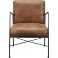 Moes Home Collection Dagwood Leather Arm Chair Open Road Brown Leather