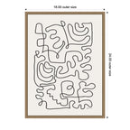 Connected Lines by Gabrielly Guedes Framed Canvas Wall Art Print