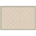 Pinboard Green Lattice Print