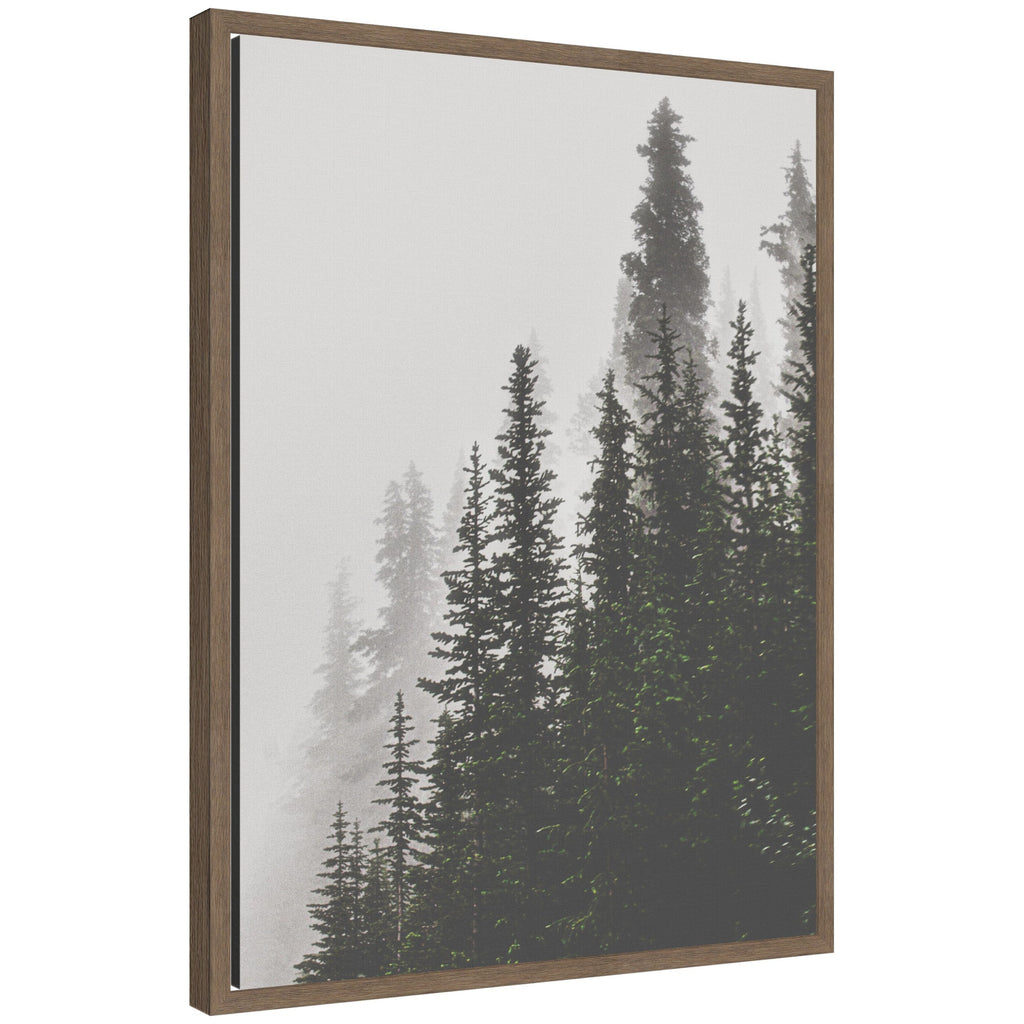 Sylvie Framed Canvas Tree Top Mountains by Alicia Abla