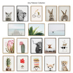 Blake Longhorn BW Bathroom Framed Printed Glass by Amy Peterson Art Studio