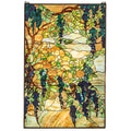 32 Inch  Wide X 48 Inch  High Tiffany Wisteria & Snowball Window