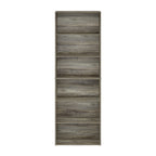 Furinno Jaya Simply Home Free Standing 6-Tier Open Storage Bookcase, French Oak