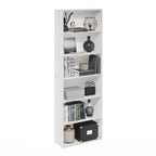 Furinno Jaya Simply Home Free Standing 6-Tier Open Storage Bookcase, White