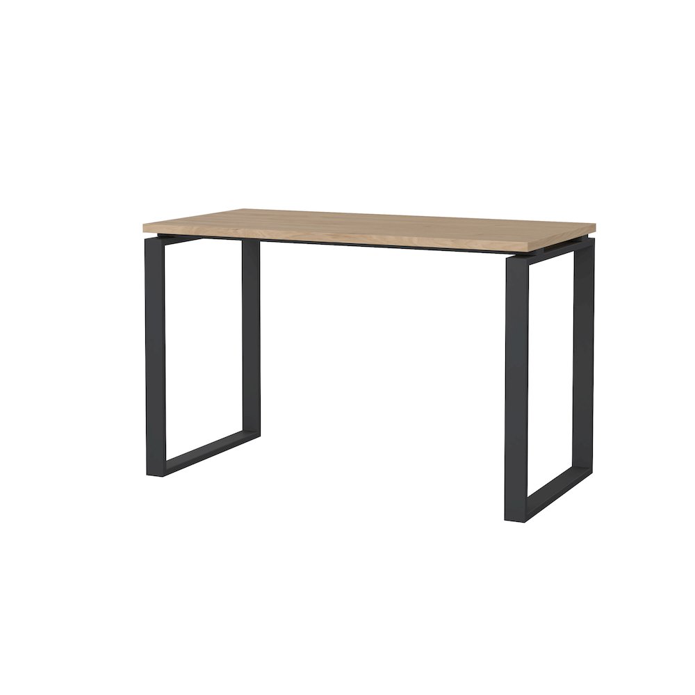 Sign Home Office Writing Office Desk, Jackson Hickory/Matte Grey