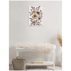 Sylvie Muted Paintrely Florals Framed Canvas by Nikita Jariwala