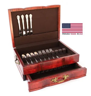 Grandeur Flatware Chest - Heritage Cherry finish