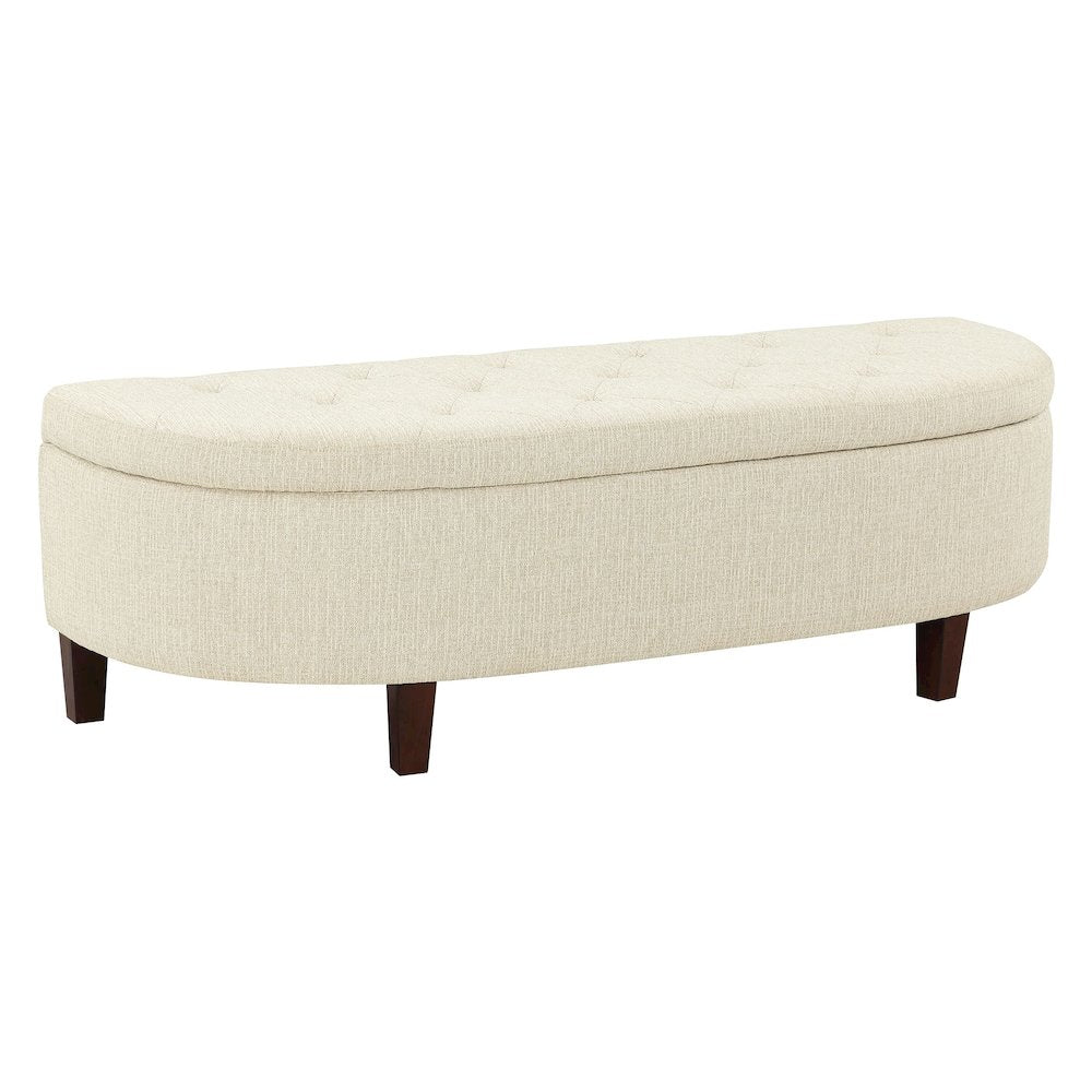 Jaycee 60 Storage Bench in Linen Fabric