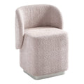 Cady Vanity Chair in Dusty Rose Fabric Fully Assembled