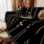 Chenille Jacquard Sofa Throw Cover with Tassel Soft Thick Couch Protector Blanket