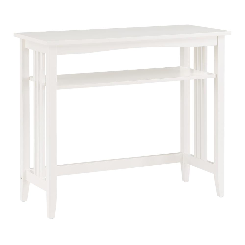 Sierra 36 Foyer Table, White Finish