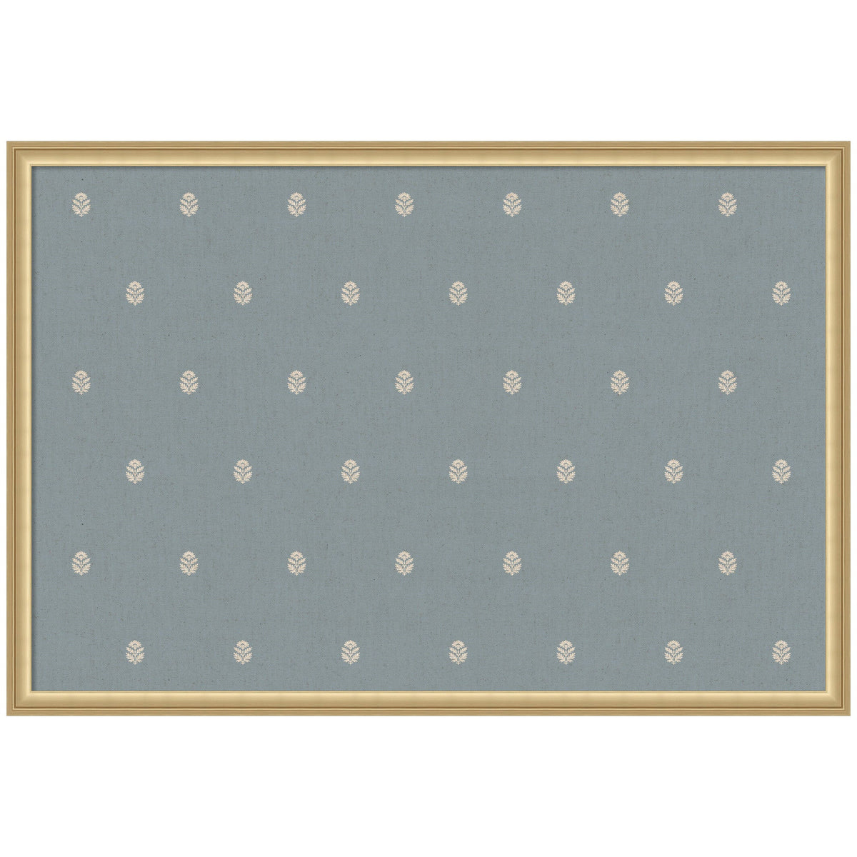 Pinboard Blue Botanical Block Print