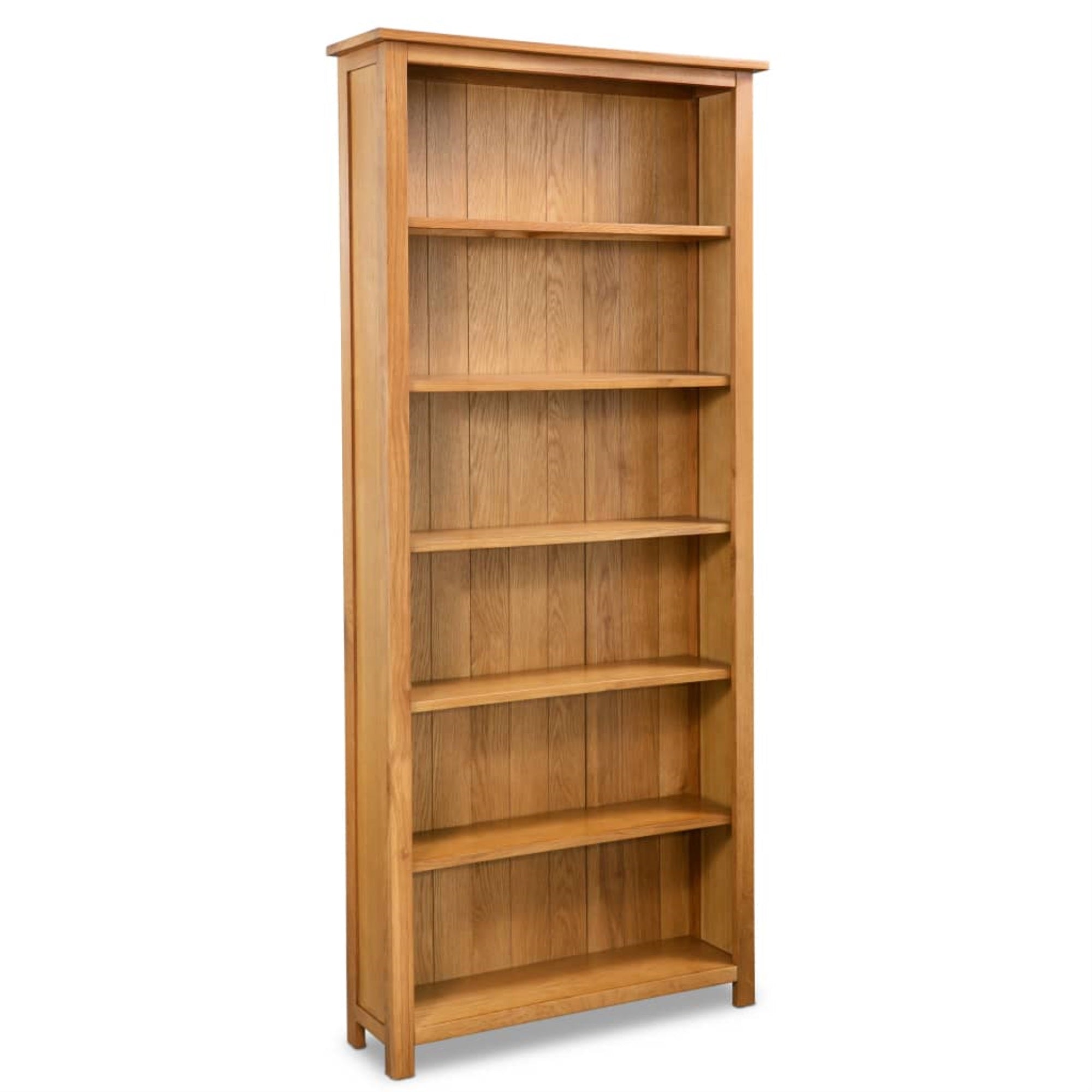 6-Tier Bookcase | Solid Oak Wood | 31.5x8.9x70.9 | Rustic Charm | Durable & Sturdy | Easy Assembly | Versatile Design | Organize
