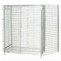 Quantum Storage Systems 244860Epc Security Enclosure Panel For Wire Shelving Units, Includes Back And Side Portions, Chrome Fini