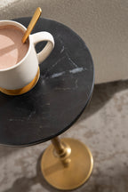 Engles Adjustable Marble Table and Plant Stand