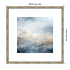Tonal Abstract Oceanic Nautical Serenity Blue by The Creative Bunch Studio Framed Wall Art Print