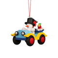 Ornament  Snowman In Car