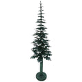 Paper Mache Tree  Green With Snow 40Cm