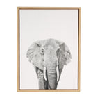 Sylvie Elephant Framed Canvas by Simon Te of Tai Prints
