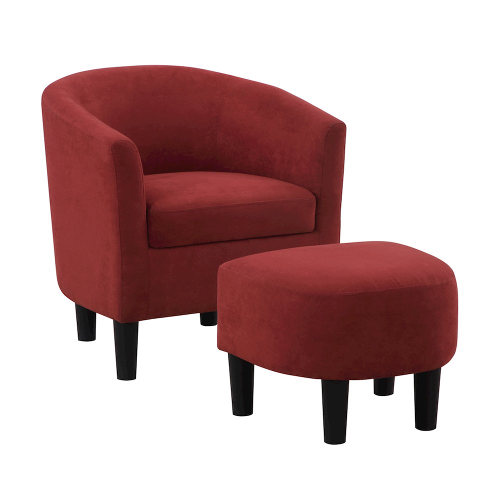 Take a Seat Churchill Accent Chair with Ottoman
