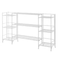 Xtra Storage 3 Tier Folding Metal Shelves with Set of 3 Deluxe Extension Shelves