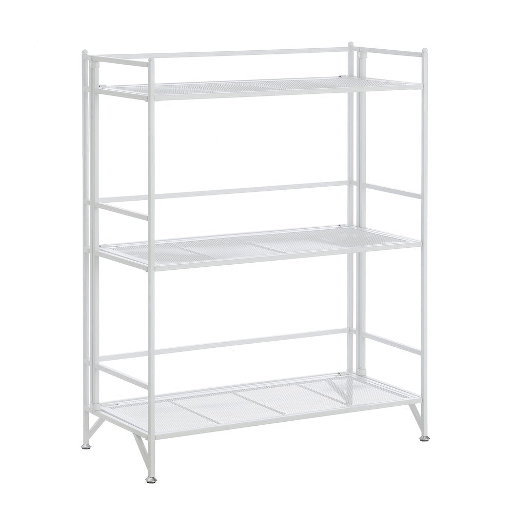 Xtra Storage 3 Tier Wide Folding Metal Mesh Shelf