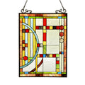 Braque Tiffanyglass Window Panel 17.5X25