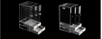 CasaFoyer Acrylic Transparent Jewelry & cosmetic Storage Box with Drawers