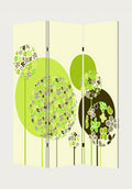 1 X 48 X 72 Multi Color Wood Canvas Floral Buds  Screen