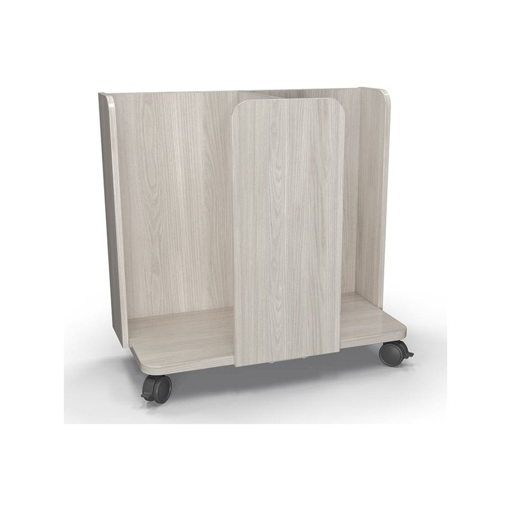 15 Inch Diameter Double Dot Cart  31 InchH  Grey Elm