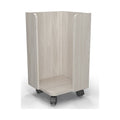 18 Inch Diameter Single Dot Cart  31 InchH  Grey Elm