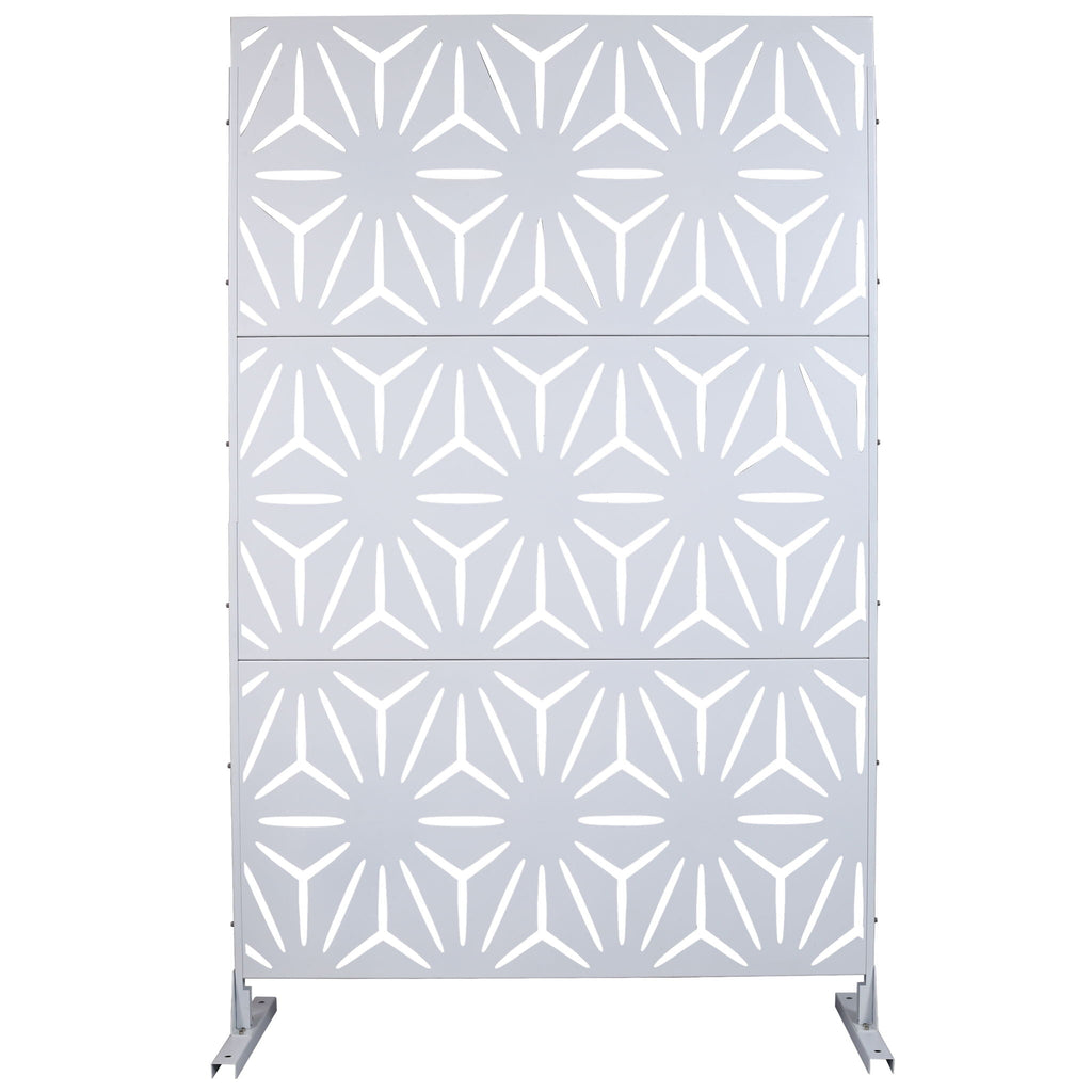 Outdoor & Indoor Metal Privacy Screen, Freestanding Decorative Panels