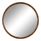 Hatherleigh Round Wood Wall Mirror