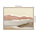 Brown Hill by Nikita Jariwala Framed Canvas Wall Art Print