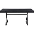 Moes Home Collection Profecto 3-Drawer Modern Wood Desk in Black Ash