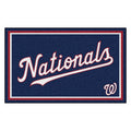 Washington Nationals 4Ft. X 6Ft. Plush Area Rug  Nationals Script Alternate Logo