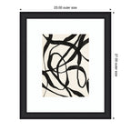 Framed Art Black Twist 4 by Alicia Bock