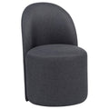 Aubrey Upholstered Barrel Dining Side Chair Charcoal (Set of 2)