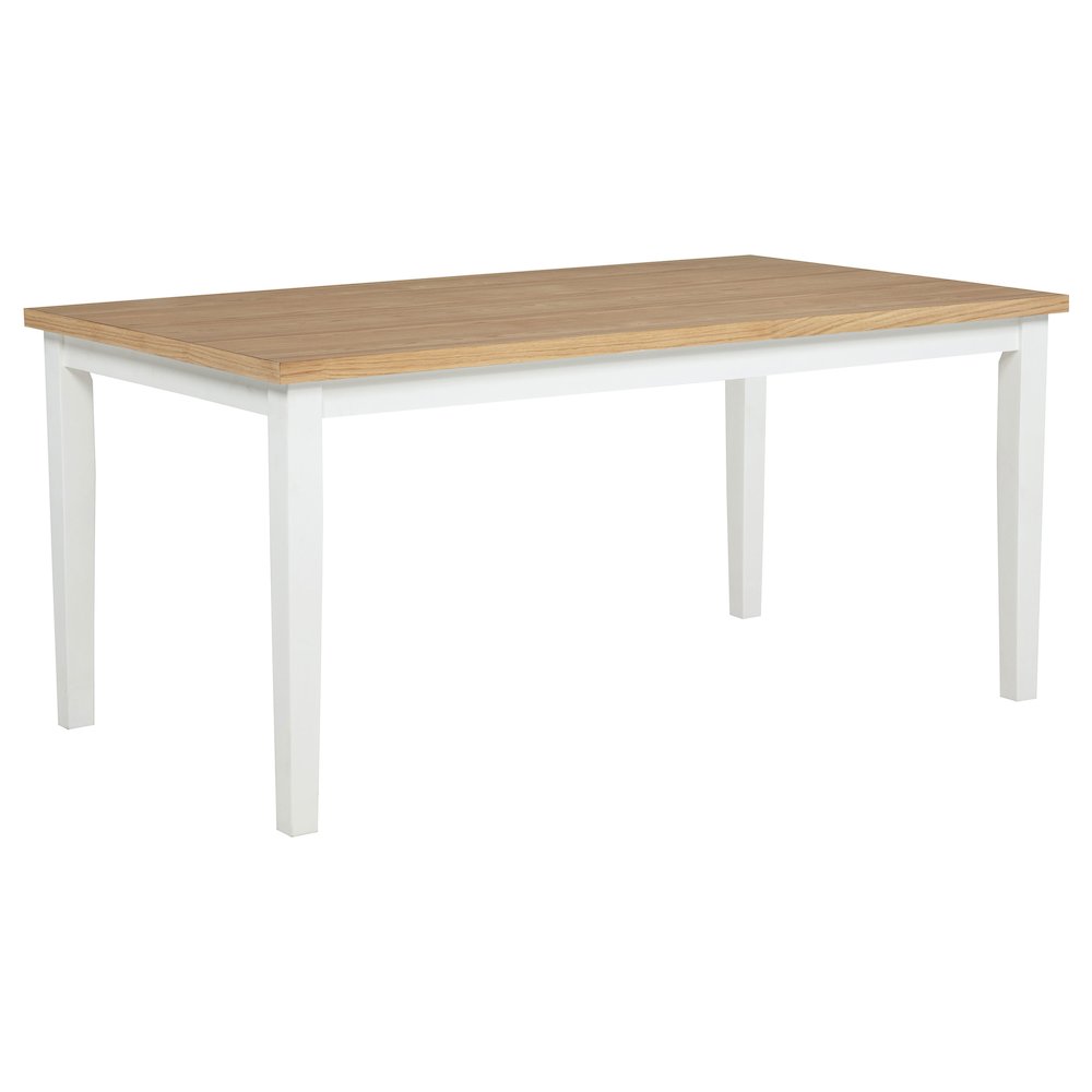 Andrews 66inch Rectangular Dining Table Light Ash and White