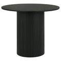 Hamlyn 43inch Round Wood Counter Height Dining Table Black