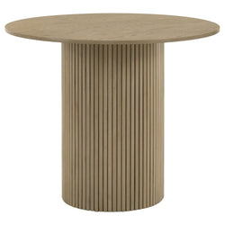 Hamlyn 43inch Round Wood Counter Height Dining Table Natural Oak