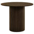 Hamlyn 43inch Round Wood Counter Height Dining Table Walnut