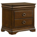 Garland 3drawer Nightstand Bedside Table Brown Cherry