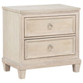 Pembroke 2drawer Nightstand Bedside Table Washed Oak