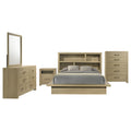 Hendricks 5piece Queen Bedroom Set Light Oak