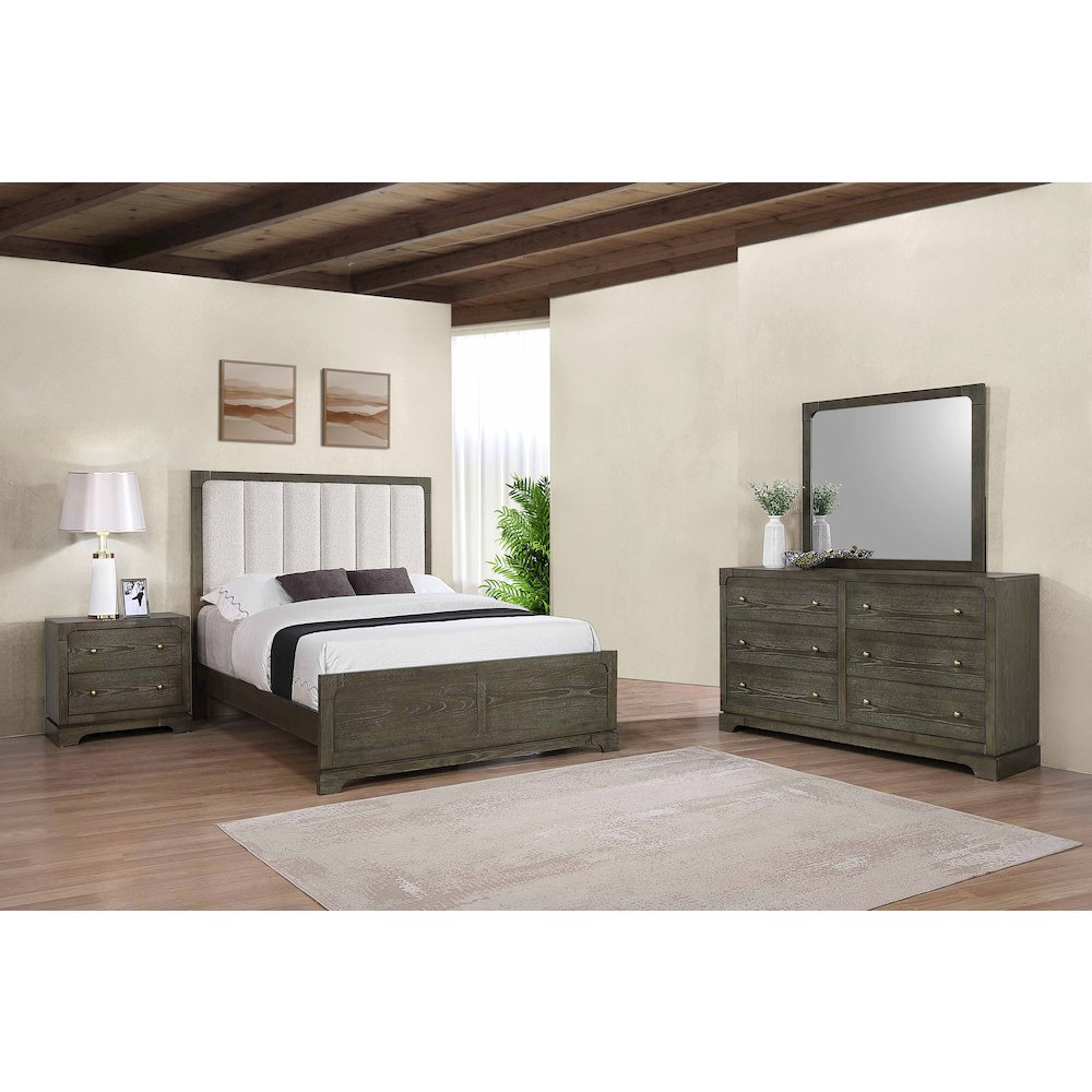 Gran Park 4piece Eastern King Bedroom Set Dark Cocoa