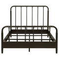 Rocco All Wood Water Pipe Open Frame Eastern King Bed Dark Bronze